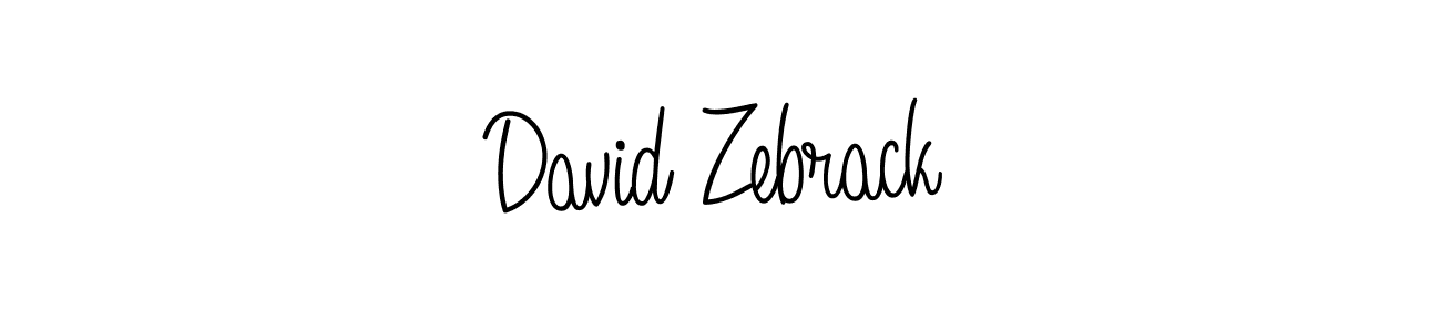 How to make David Zebrack name signature. Use Angelique-Rose-font-FFP style for creating short signs online. This is the latest handwritten sign. David Zebrack signature style 5 images and pictures png