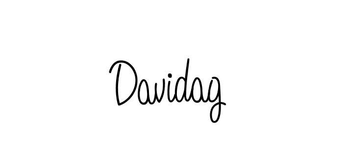 You should practise on your own different ways (Angelique-Rose-font-FFP) to write your name (Davidag) in signature. don't let someone else do it for you. Davidag signature style 5 images and pictures png