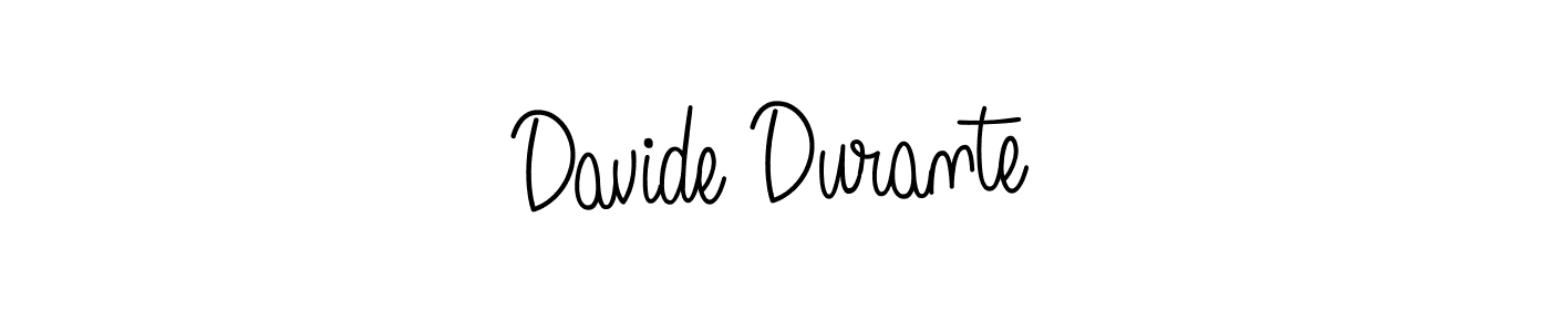 You should practise on your own different ways (Angelique-Rose-font-FFP) to write your name (Davide Durante) in signature. don't let someone else do it for you. Davide Durante signature style 5 images and pictures png