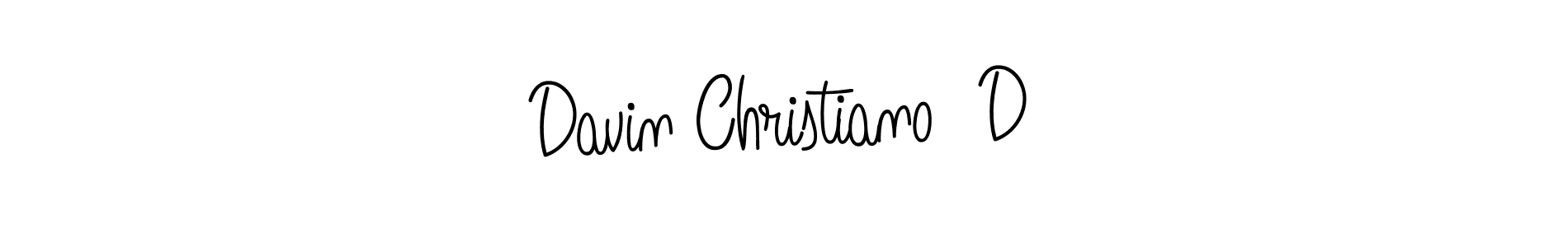 Design your own signature with our free online signature maker. With this signature software, you can create a handwritten (Angelique-Rose-font-FFP) signature for name Davin Christiano  D. Davin Christiano  D signature style 5 images and pictures png