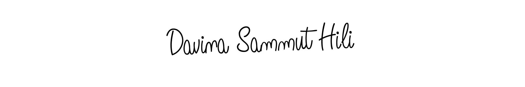 Davina Sammut Hili stylish signature style. Best Handwritten Sign (Angelique-Rose-font-FFP) for my name. Handwritten Signature Collection Ideas for my name Davina Sammut Hili. Davina Sammut Hili signature style 5 images and pictures png