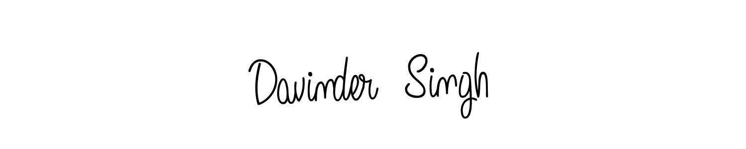 Make a beautiful signature design for name Davinder  Singh. Use this online signature maker to create a handwritten signature for free. Davinder  Singh signature style 5 images and pictures png
