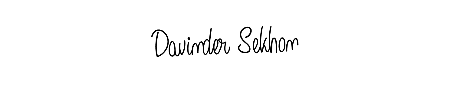 Also we have Davinder Sekhon name is the best signature style. Create professional handwritten signature collection using Angelique-Rose-font-FFP autograph style. Davinder Sekhon signature style 5 images and pictures png
