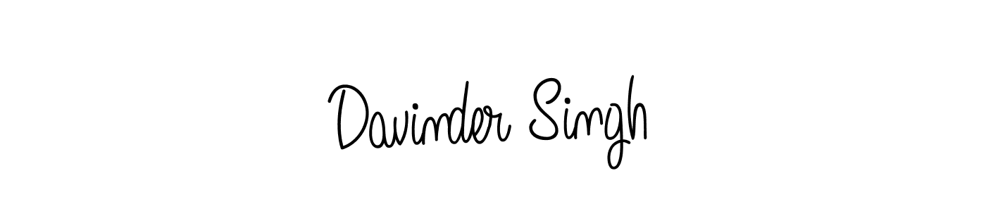 Make a beautiful signature design for name Davinder Singh. Use this online signature maker to create a handwritten signature for free. Davinder Singh signature style 5 images and pictures png