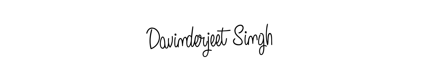 You should practise on your own different ways (Angelique-Rose-font-FFP) to write your name (Davinderjeet Singh) in signature. don't let someone else do it for you. Davinderjeet Singh signature style 5 images and pictures png