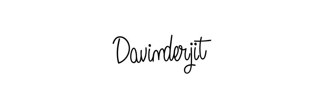 You should practise on your own different ways (Angelique-Rose-font-FFP) to write your name (Davinderjit) in signature. don't let someone else do it for you. Davinderjit signature style 5 images and pictures png