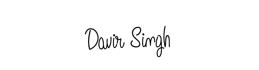Make a beautiful signature design for name Davir Singh. With this signature (Angelique-Rose-font-FFP) style, you can create a handwritten signature for free. Davir Singh signature style 5 images and pictures png
