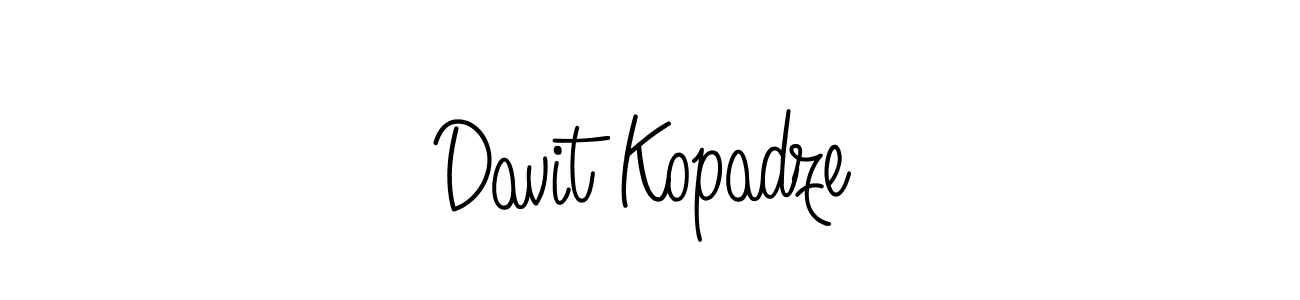 How to make Davit Kopadze name signature. Use Angelique-Rose-font-FFP style for creating short signs online. This is the latest handwritten sign. Davit Kopadze signature style 5 images and pictures png