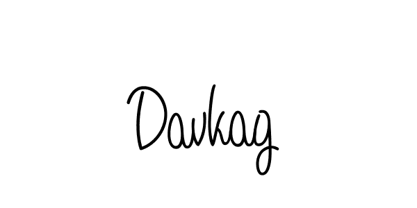 You should practise on your own different ways (Angelique-Rose-font-FFP) to write your name (Davkag) in signature. don't let someone else do it for you. Davkag signature style 5 images and pictures png