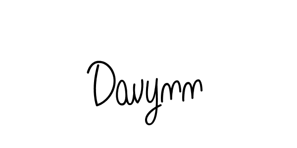 Design your own signature with our free online signature maker. With this signature software, you can create a handwritten (Angelique-Rose-font-FFP) signature for name Davynn. Davynn signature style 5 images and pictures png