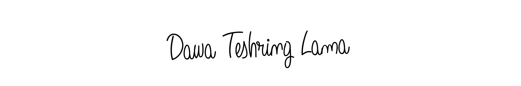 Also we have Dawa Teshring Lama name is the best signature style. Create professional handwritten signature collection using Angelique-Rose-font-FFP autograph style. Dawa Teshring Lama signature style 5 images and pictures png