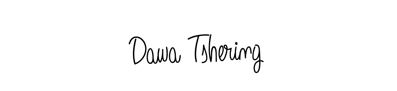 Use a signature maker to create a handwritten signature online. With this signature software, you can design (Angelique-Rose-font-FFP) your own signature for name Dawa Tshering. Dawa Tshering signature style 5 images and pictures png