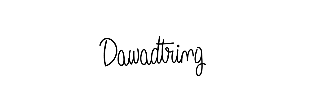 Use a signature maker to create a handwritten signature online. With this signature software, you can design (Angelique-Rose-font-FFP) your own signature for name Dawadtring. Dawadtring signature style 5 images and pictures png