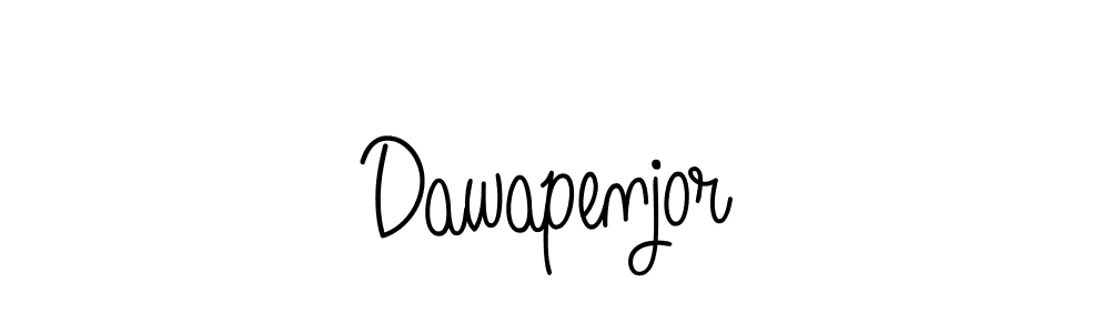 How to Draw Dawapenjor signature style? Angelique-Rose-font-FFP is a latest design signature styles for name Dawapenjor. Dawapenjor signature style 5 images and pictures png