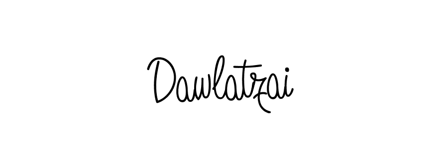 Make a beautiful signature design for name Dawlatzai. With this signature (Angelique-Rose-font-FFP) style, you can create a handwritten signature for free. Dawlatzai signature style 5 images and pictures png