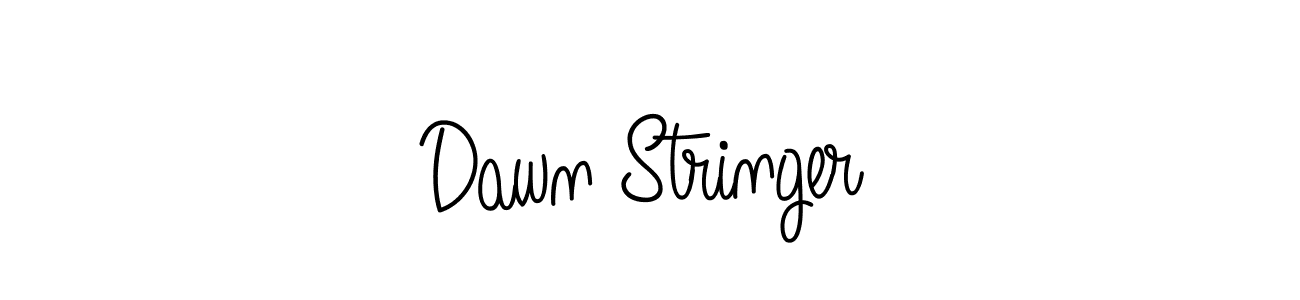 Dawn Stringer stylish signature style. Best Handwritten Sign (Angelique-Rose-font-FFP) for my name. Handwritten Signature Collection Ideas for my name Dawn Stringer. Dawn Stringer signature style 5 images and pictures png