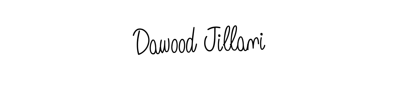 Make a beautiful signature design for name Dawood Jillani. With this signature (Angelique-Rose-font-FFP) style, you can create a handwritten signature for free. Dawood Jillani signature style 5 images and pictures png