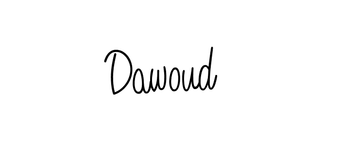 Create a beautiful signature design for name Dawoud . With this signature (Angelique-Rose-font-FFP) fonts, you can make a handwritten signature for free. Dawoud  signature style 5 images and pictures png