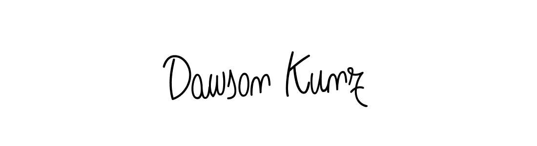 Use a signature maker to create a handwritten signature online. With this signature software, you can design (Angelique-Rose-font-FFP) your own signature for name Dawson Kunz. Dawson Kunz signature style 5 images and pictures png