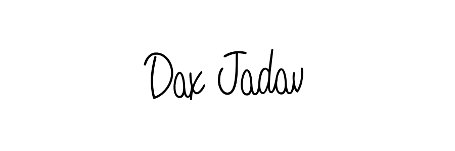 Use a signature maker to create a handwritten signature online. With this signature software, you can design (Angelique-Rose-font-FFP) your own signature for name Dax Jadav. Dax Jadav signature style 5 images and pictures png