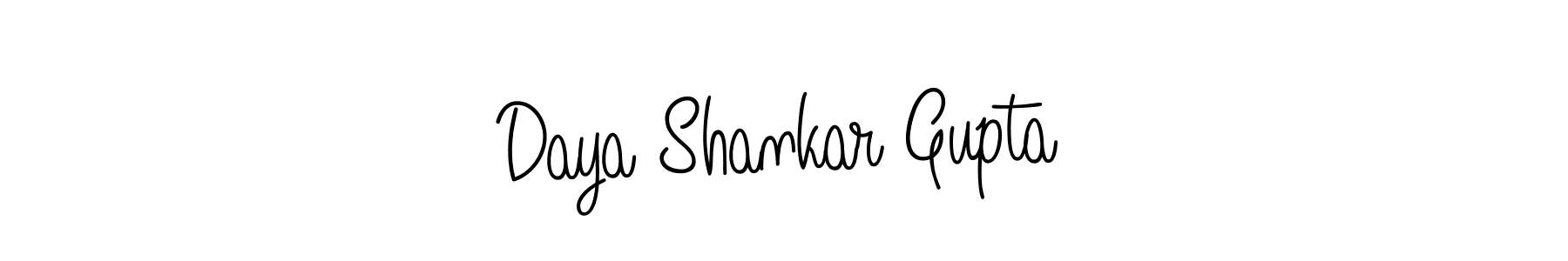 Create a beautiful signature design for name Daya Shankar Gupta. With this signature (Angelique-Rose-font-FFP) fonts, you can make a handwritten signature for free. Daya Shankar Gupta signature style 5 images and pictures png