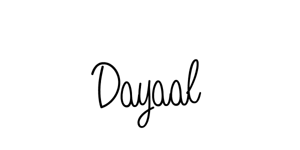 Make a beautiful signature design for name Dayaal. Use this online signature maker to create a handwritten signature for free. Dayaal signature style 5 images and pictures png