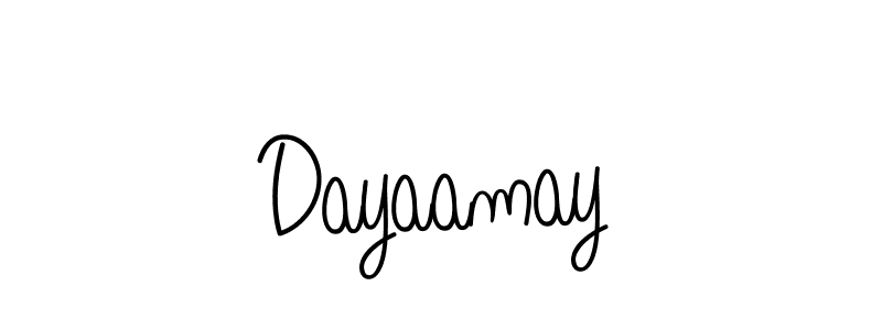 How to make Dayaamay signature? Angelique-Rose-font-FFP is a professional autograph style. Create handwritten signature for Dayaamay name. Dayaamay signature style 5 images and pictures png