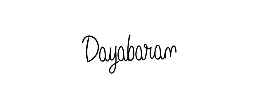 Create a beautiful signature design for name Dayabaran. With this signature (Angelique-Rose-font-FFP) fonts, you can make a handwritten signature for free. Dayabaran signature style 5 images and pictures png