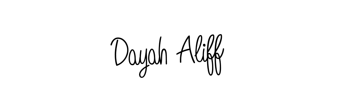 It looks lik you need a new signature style for name Dayah Aliff. Design unique handwritten (Angelique-Rose-font-FFP) signature with our free signature maker in just a few clicks. Dayah Aliff signature style 5 images and pictures png