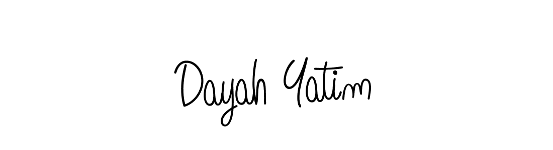 Also You can easily find your signature by using the search form. We will create Dayah Yatim name handwritten signature images for you free of cost using Angelique-Rose-font-FFP sign style. Dayah Yatim signature style 5 images and pictures png