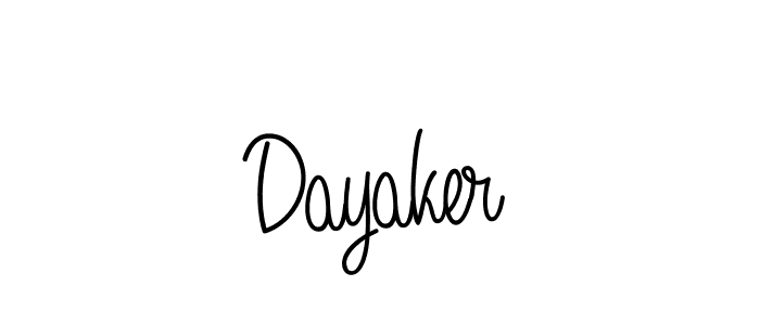 Also You can easily find your signature by using the search form. We will create Dayaker name handwritten signature images for you free of cost using Angelique-Rose-font-FFP sign style. Dayaker signature style 5 images and pictures png