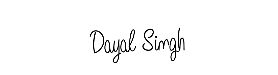 Make a beautiful signature design for name Dayal Singh. With this signature (Angelique-Rose-font-FFP) style, you can create a handwritten signature for free. Dayal Singh signature style 5 images and pictures png