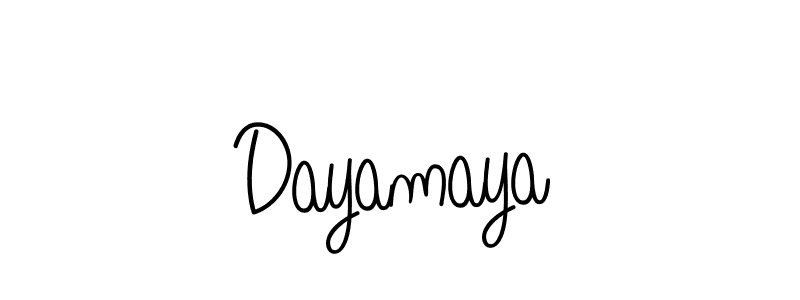 How to Draw Dayamaya signature style? Angelique-Rose-font-FFP is a latest design signature styles for name Dayamaya. Dayamaya signature style 5 images and pictures png