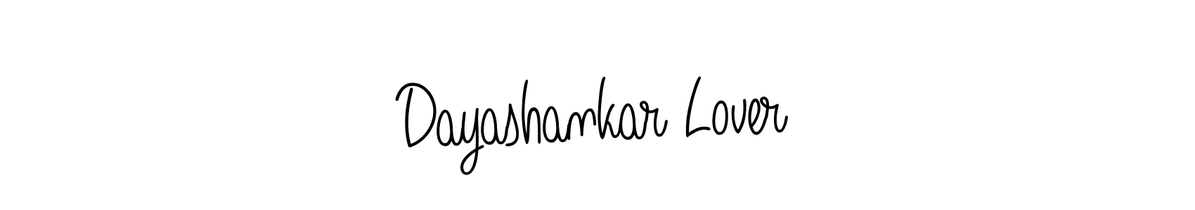 The best way (Angelique-Rose-font-FFP) to make a short signature is to pick only two or three words in your name. The name Dayashankar Lover include a total of six letters. For converting this name. Dayashankar Lover signature style 5 images and pictures png
