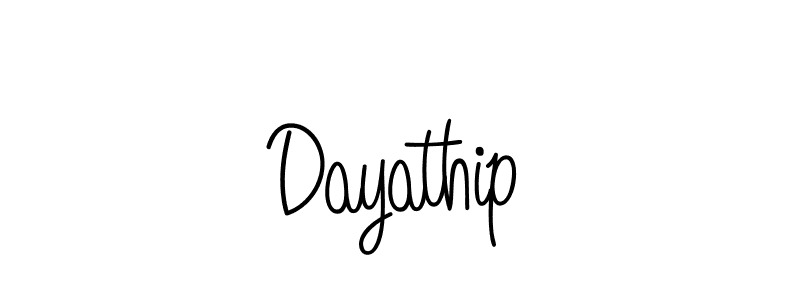 You should practise on your own different ways (Angelique-Rose-font-FFP) to write your name (Dayathip) in signature. don't let someone else do it for you. Dayathip signature style 5 images and pictures png