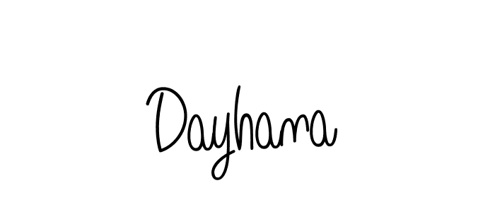 Dayhana stylish signature style. Best Handwritten Sign (Angelique-Rose-font-FFP) for my name. Handwritten Signature Collection Ideas for my name Dayhana. Dayhana signature style 5 images and pictures png