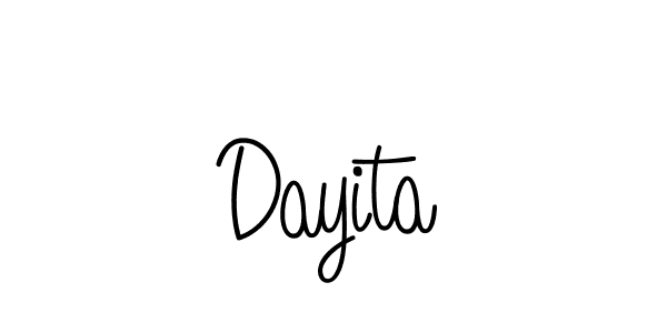 Make a beautiful signature design for name Dayita. With this signature (Angelique-Rose-font-FFP) style, you can create a handwritten signature for free. Dayita signature style 5 images and pictures png