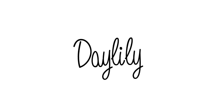 How to make Daylily signature? Angelique-Rose-font-FFP is a professional autograph style. Create handwritten signature for Daylily name. Daylily signature style 5 images and pictures png