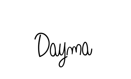 Design your own signature with our free online signature maker. With this signature software, you can create a handwritten (Angelique-Rose-font-FFP) signature for name Dayma. Dayma signature style 5 images and pictures png