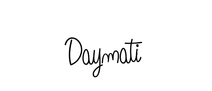 Create a beautiful signature design for name Daymati. With this signature (Angelique-Rose-font-FFP) fonts, you can make a handwritten signature for free. Daymati signature style 5 images and pictures png