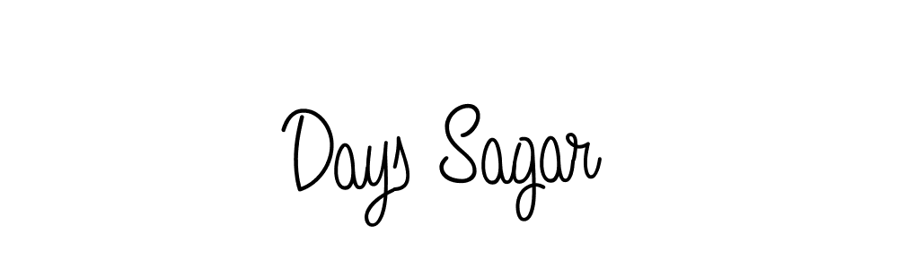 Use a signature maker to create a handwritten signature online. With this signature software, you can design (Angelique-Rose-font-FFP) your own signature for name Days Sagar. Days Sagar signature style 5 images and pictures png