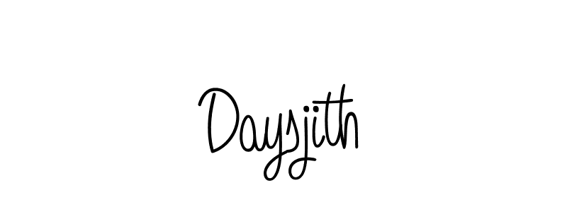 Make a beautiful signature design for name Daysjith. With this signature (Angelique-Rose-font-FFP) style, you can create a handwritten signature for free. Daysjith signature style 5 images and pictures png