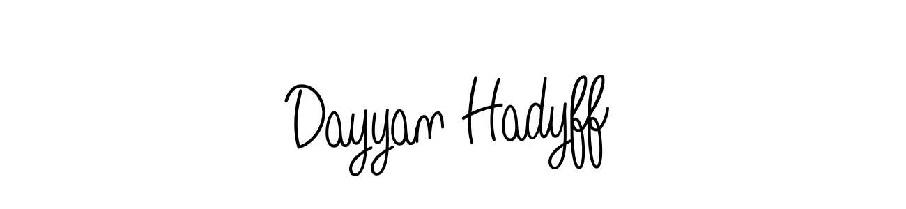 You can use this online signature creator to create a handwritten signature for the name Dayyan Hadyff. This is the best online autograph maker. Dayyan Hadyff signature style 5 images and pictures png