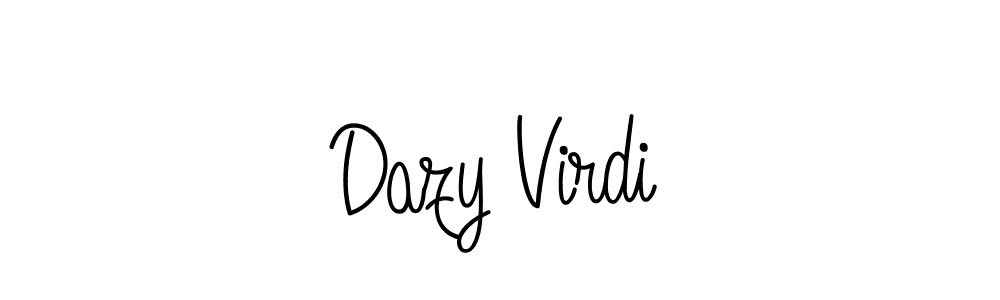 Design your own signature with our free online signature maker. With this signature software, you can create a handwritten (Angelique-Rose-font-FFP) signature for name Dazy Virdi. Dazy Virdi signature style 5 images and pictures png