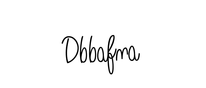 Use a signature maker to create a handwritten signature online. With this signature software, you can design (Angelique-Rose-font-FFP) your own signature for name Dbbafna. Dbbafna signature style 5 images and pictures png