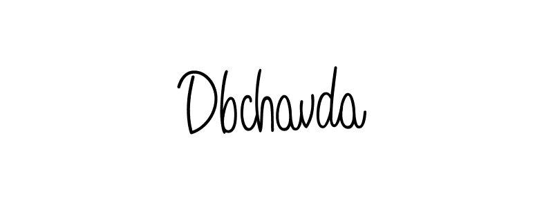 How to Draw Dbchavda signature style? Angelique-Rose-font-FFP is a latest design signature styles for name Dbchavda. Dbchavda signature style 5 images and pictures png