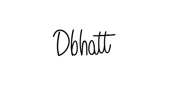 How to Draw Dbhatt signature style? Angelique-Rose-font-FFP is a latest design signature styles for name Dbhatt. Dbhatt signature style 5 images and pictures png