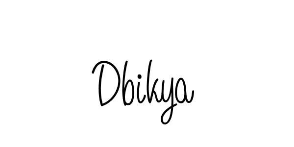 How to make Dbikya name signature. Use Angelique-Rose-font-FFP style for creating short signs online. This is the latest handwritten sign. Dbikya signature style 5 images and pictures png