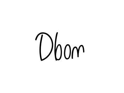 Also we have Dbon name is the best signature style. Create professional handwritten signature collection using Angelique-Rose-font-FFP autograph style. Dbon signature style 5 images and pictures png