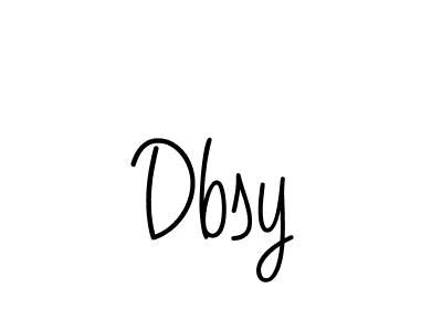 How to make Dbsy name signature. Use Angelique-Rose-font-FFP style for creating short signs online. This is the latest handwritten sign. Dbsy signature style 5 images and pictures png